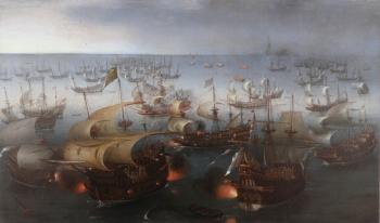 Hendrick Cornelisz Vroom : Day seven of the battle with the Armada